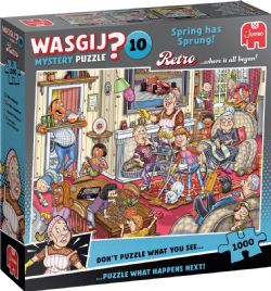 WASGIJ MYSTERY RETRO NO 10 BLEU CASSE-TÊTE 1000 PIÈCES - LA FIÈVRE DU PRINTEMPS! #70-00801 (0226)